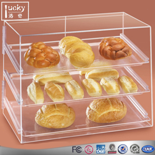 Acrylic Bakery Pastry Display Case Stand Cabinet Cakes display